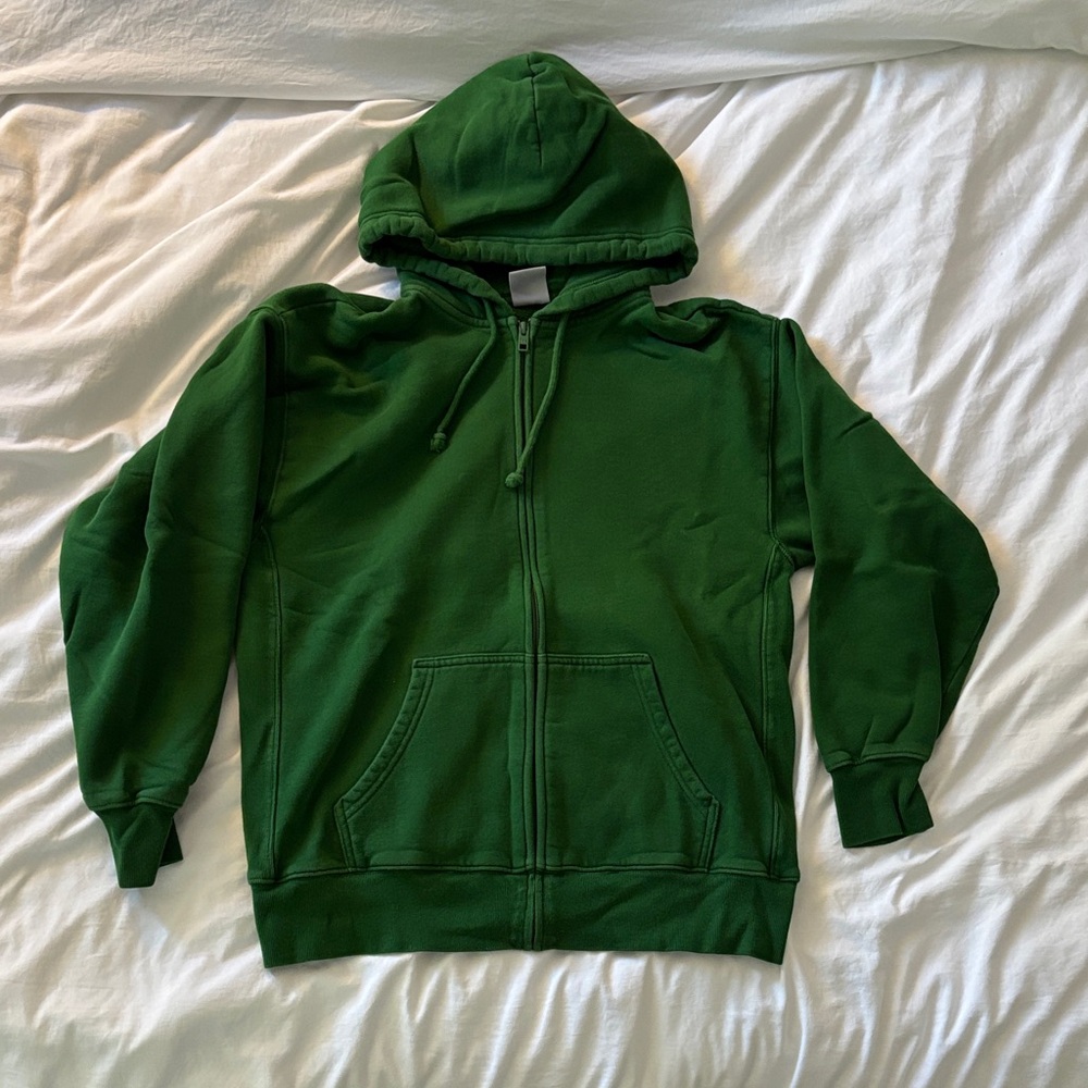 Aritzia Green Hoodie Sweater